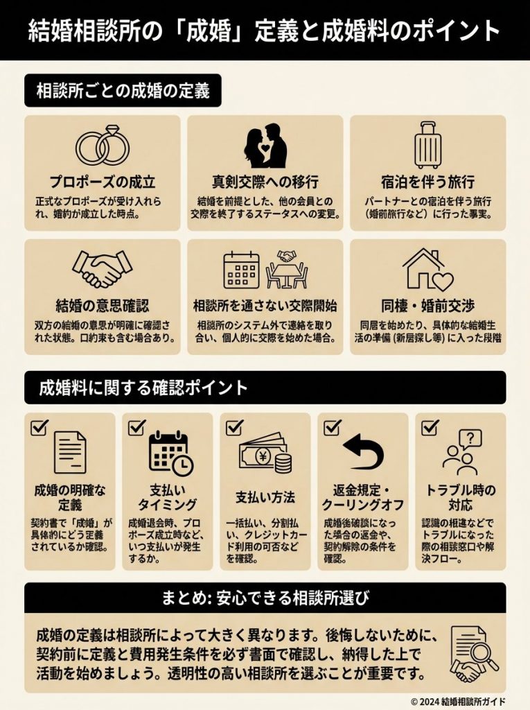 成婚の定義と成婚料の支払いタイミング