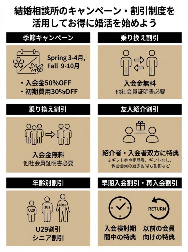 入会キャンペーンと割引制度の活用